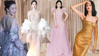 VOGUE red carpet: Dilraba Dilmurat turns into an Egyptian queen, Gulinazha  turns into a white swan