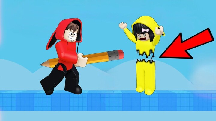 Yuta, Mio Dan Baby Celine Selamatkan Diri Menggunakan Pensil Ajaib  ROBLOX