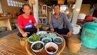ลาบเหนียวปลาขาวสร้อยแบบอีสานกินกับพ่อใหญ่หมอแคน