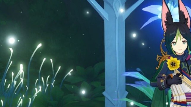 [เก็นชินอิมแพกต์] ร่มสีแดงพร้อมเสาสีขาว