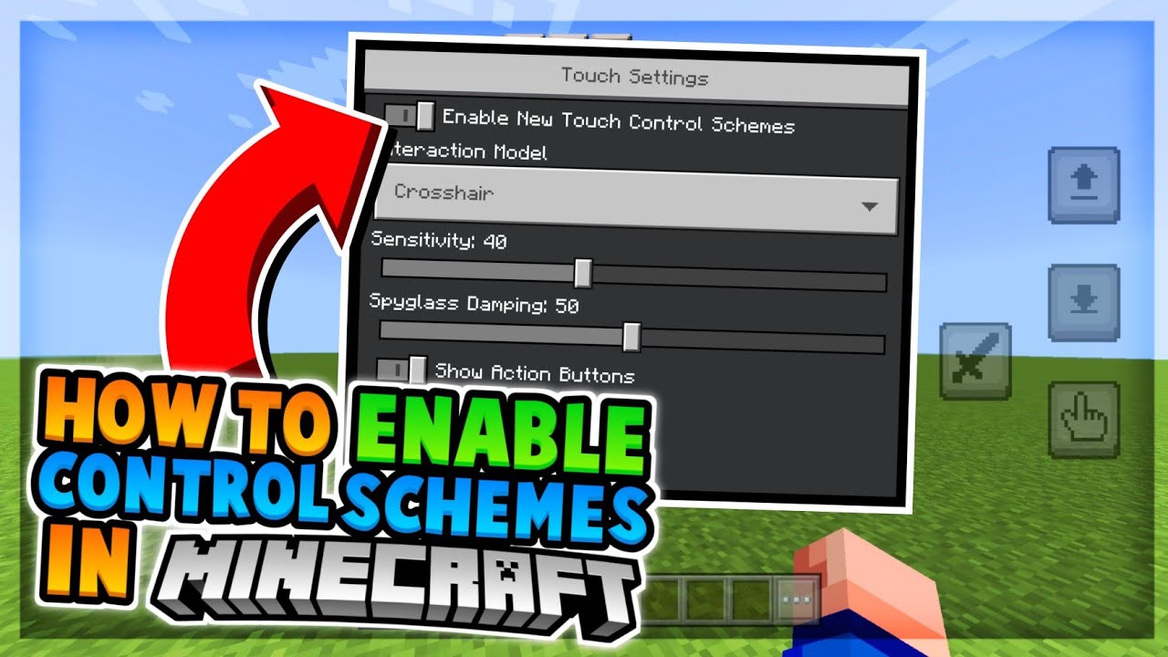 How To Enable New MCPE Controls! (Handcam) 