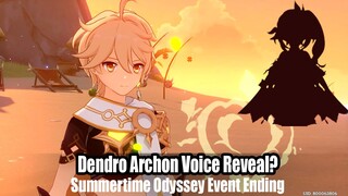 Dendro Archon Voice Reveal in Summertime Odyssey Ending? - Like Rhyme and Song, the Summer Reverie