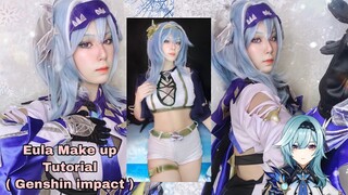 Eula Genshin impact Cosplay ( Make up Tutorial )