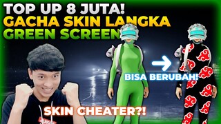 NEKAT TOP UP SENILAI RP 8.000.000 ?! GACHA SKIN LANGKA GREEN SCREEN BISA JADI AKATSUKI - PUBG MOBILE