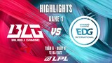 BLG vs EDG | Highlights - Game 1 | Tuần 8 Ngày 6 | LPL Mùa Xuân 2022