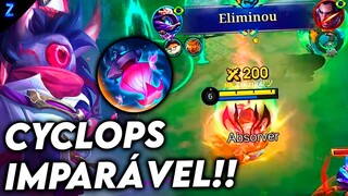 FIZ A LANTERNA NO CYCLOPS, FICOU BOM? - CYCLOPS GAMEPLAY | Mobile Legends