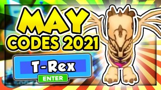 All "New [ T-Rex ] Update Working Codes 2021 in Roblox Tapping Gods
