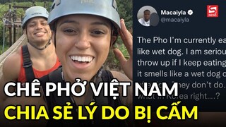 Nữ streamer phát ngôn nhạy cảm về Phở Việt Nam chính thức chia sẻ lý do bị ban