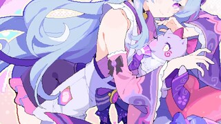 If I Dream of Tsuki Ruixi is a pixel game♥【Handwritten/Wallpaper】