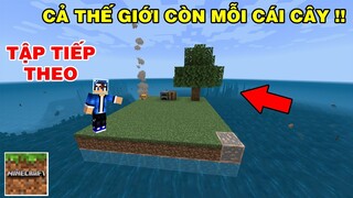 Thử Thách Sinh Tồn | Cả Thế Giới Chỉ Còn Mỗi Cái Cây Phần 3 | TRONG MINECRAFT PE..!!
