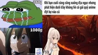 Ảnh chế Anime #59 Cho thằng bạn mượn gối Waifu thì bị dính keo trắng - Meme Baka