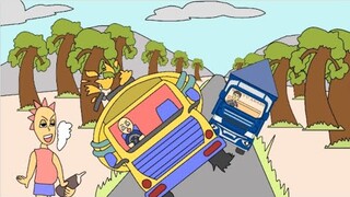 mobil truk cabe oleng @Rendi Andika Official vs mobil sedot WC 2 - funny cartoon - funny video