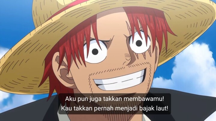 Moment Ketika Luffy Membuat Janji Kepada Shanks Untuk Menjadi Bajak Laut