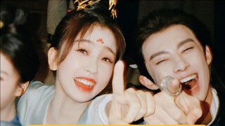 Yu Shuxin และ Wang Hedi ยังไม่ได้ออกอากาศภาพเบื้องหลัง! สองคนนี้ซีพีมาก! - - ขอให้มีความสุข! - -