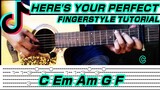 Here's your perfect - Jamie Miller (Guitar Fingerstyle) Tabs + Chords