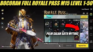 Bocoran Full RP M15 Level 1-50 Pubg Mobile