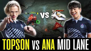 2x TI Champion Mid Lane BATTLE - Topson CK vs. Ana KOTL