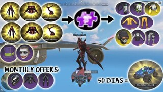 50 Dias Monster Truck - Spending Diamonds Purple Shards Insect Warrior + Epic Old Skins (ROS UPDATE)