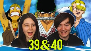STRAW HATS VS ARLONG PIRATES 👒 One Piece Ep 39 & 40 REACTION & REVIEW