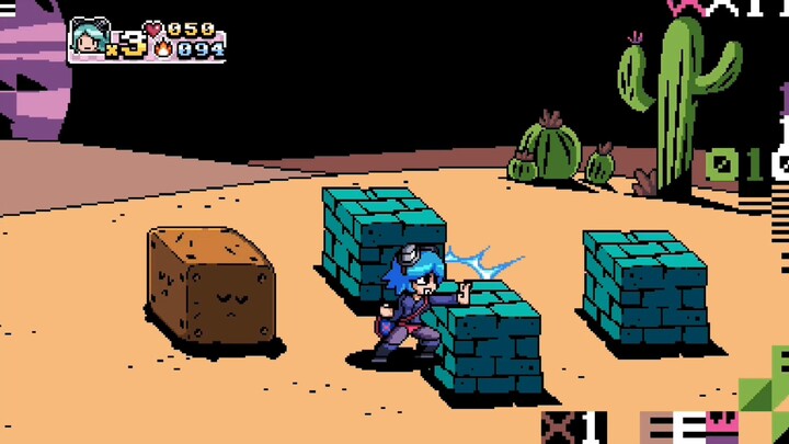 Ramona Flowers does a hammer bash to Matthew Patel