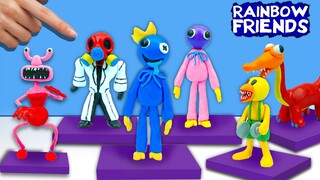 Tạo các nhân vật trong Rainbow Friends với đất nặn