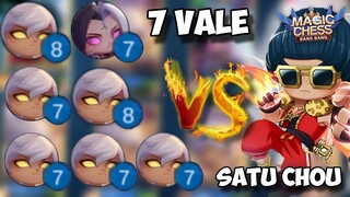 1 VS 7 PLAYER COMMANDER VALE !! META SULAP LAWAN META CUAN CUAN MAGIC CHESS COMBO TERKUAT 2024 !!