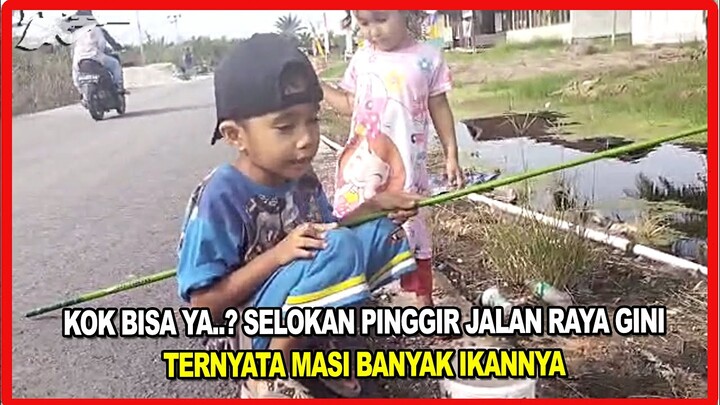ANAK KECILMANCING DIPINGGIR JALAN RAYA IKANNYA BANYAK BRO