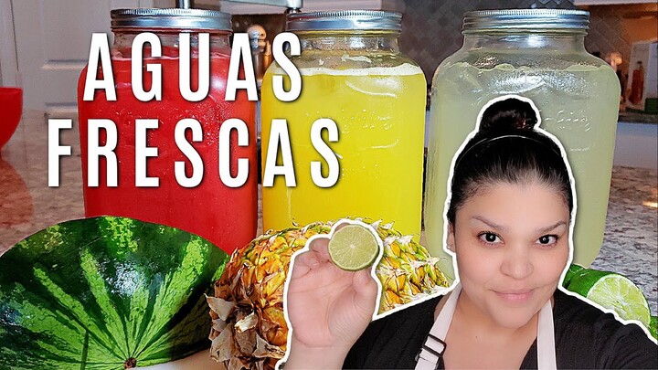 AGUAS FRESCAS | Fresh Watermelon Drink | Fresh Pineapple Drink Recipe | Summer Drinks