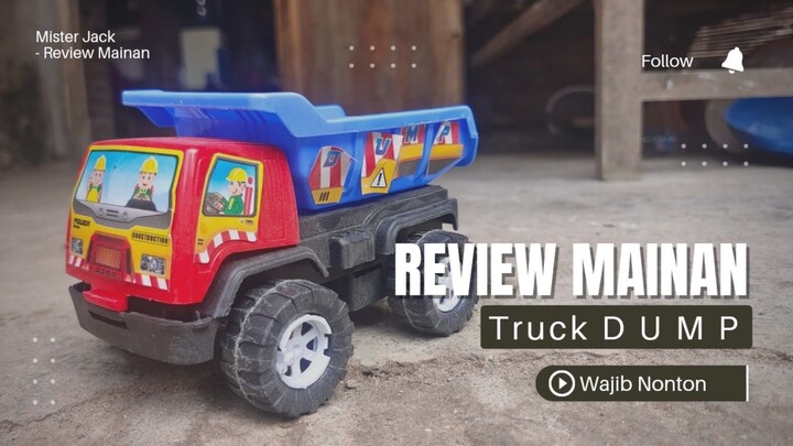 Review Mainan Truck DUMP Warna Merah Biru 🔥