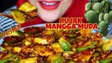 ASMR RUJAK MANGGA MUDA PEDAS || sour mango with spicy sauce || EXTREME CRUNCY