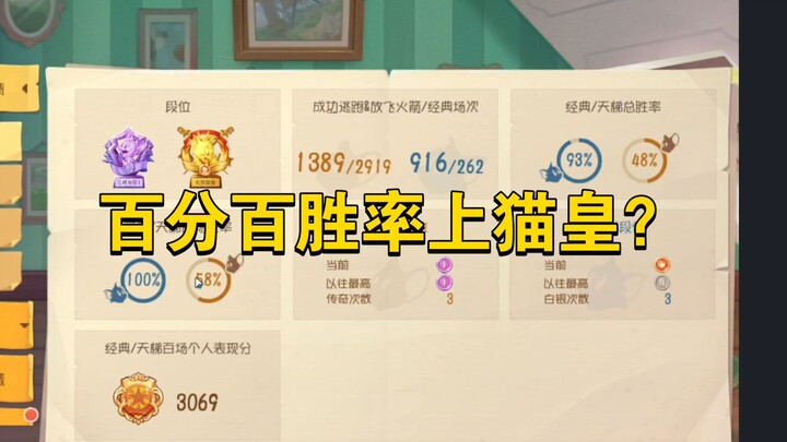 猫和老鼠手游：百分百胜率上猫皇？