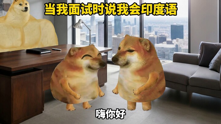 ตอนฉันไปสัมภาษณ์ ฉันบอกว่าฉันพูดภาษาฮินดีได้