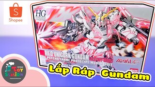 Lắp ráp Unicorn Gundam Destroy Mode đẹp lung linh từ Bandai ToyStation 463
