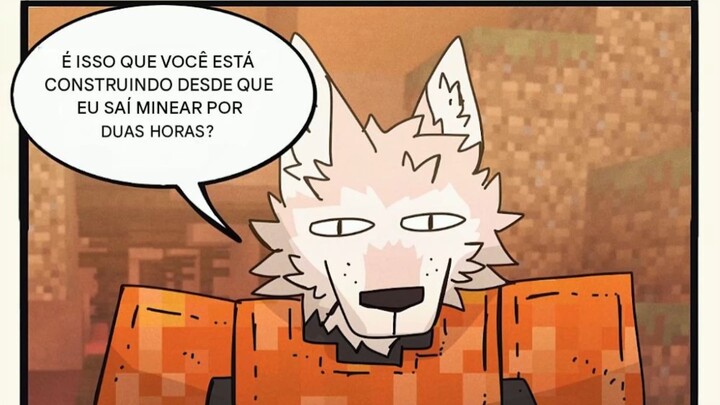 ele fez isso quando o outro estava mineirando ? , FURRY COMIC