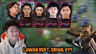 REAKSI EVOS REKT, DRIAN, KYY KETEMU LANCELOT JEJE ! GAME SENGIT KAYAK MPL - Mobile Legends