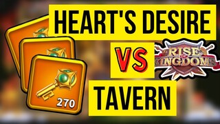 HEART'S DESIRE atau TAVERN?? BUKA 200 SOVERIGN KEYS | Rise Of Kingdoms Indonesia