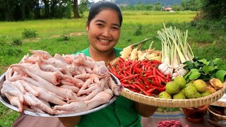 Cooking Spicy Chicken Legs And chili recipe - Cooking life