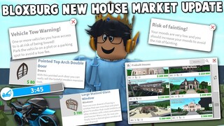 NEW BLOXBURG UPDATE... NEW HOUSE MARKET, HOSPITAL AND CAR FEES, WINDOWS AND MORE!