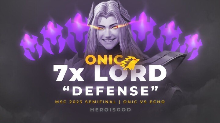 ANALISIS 7X LORD DEFENSE ONIC vs ECHO MSC
