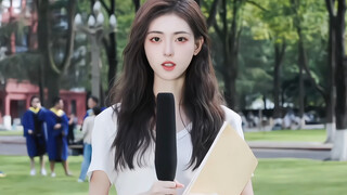 40 senior perempuan cantik memberikan semangat untuk ujian masuk perguruan tinggi, berharap ribuan s