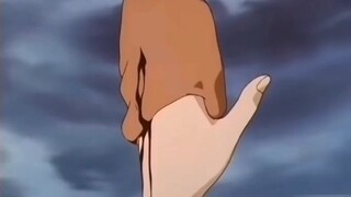 The hand of a young man arrives before death