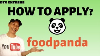 FOODPANDA RIDER Philippines | How to Apply