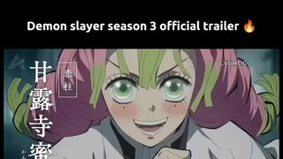 Demon Slayer Season 3 Official new trailer