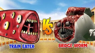 Train Eater vs Bridge Worm | SPORE