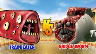 Train Eater vs Bridge Worm | SPORE