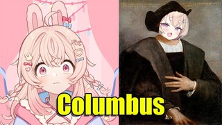 Pippa learns about Columbus