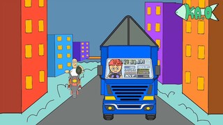 Truk Oleng Wahyu Abadi @Rendi Andika Official vs motor gede - kartun lucu | funny cartoon
