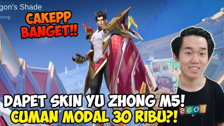 DAPET SKIN YU ZHONG M5 CUMAN MODAL 30 RIBU? INI MAH CUAN PARAH!! Mobile Legends Indonesia