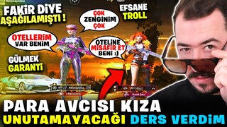 PARA AVCISI KIZA UNUTMAYACAĞI BİR DERS VERDİM - PUBG MOBİLE TROLL