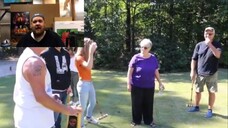 Psycho Dad Destroys Croquet Ball Joe Bump's Reaction